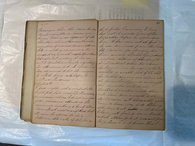 Lot 5 - Australian Manuscript Diary. Mr John Matthews Journal... to the Australian Colonies 1849