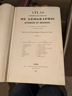 Lot 13 - French Atlases. A collection of Thirteen Atlases, 19th century