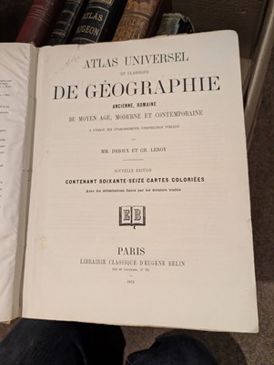 Lot 13 - French Atlases. A collection of Thirteen Atlases, 19th century