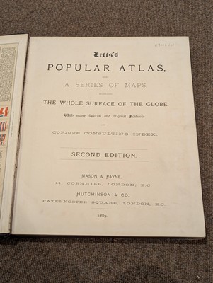 Lot 4 - Atlases. A Collection of 16 Atlases, mostly 19th century