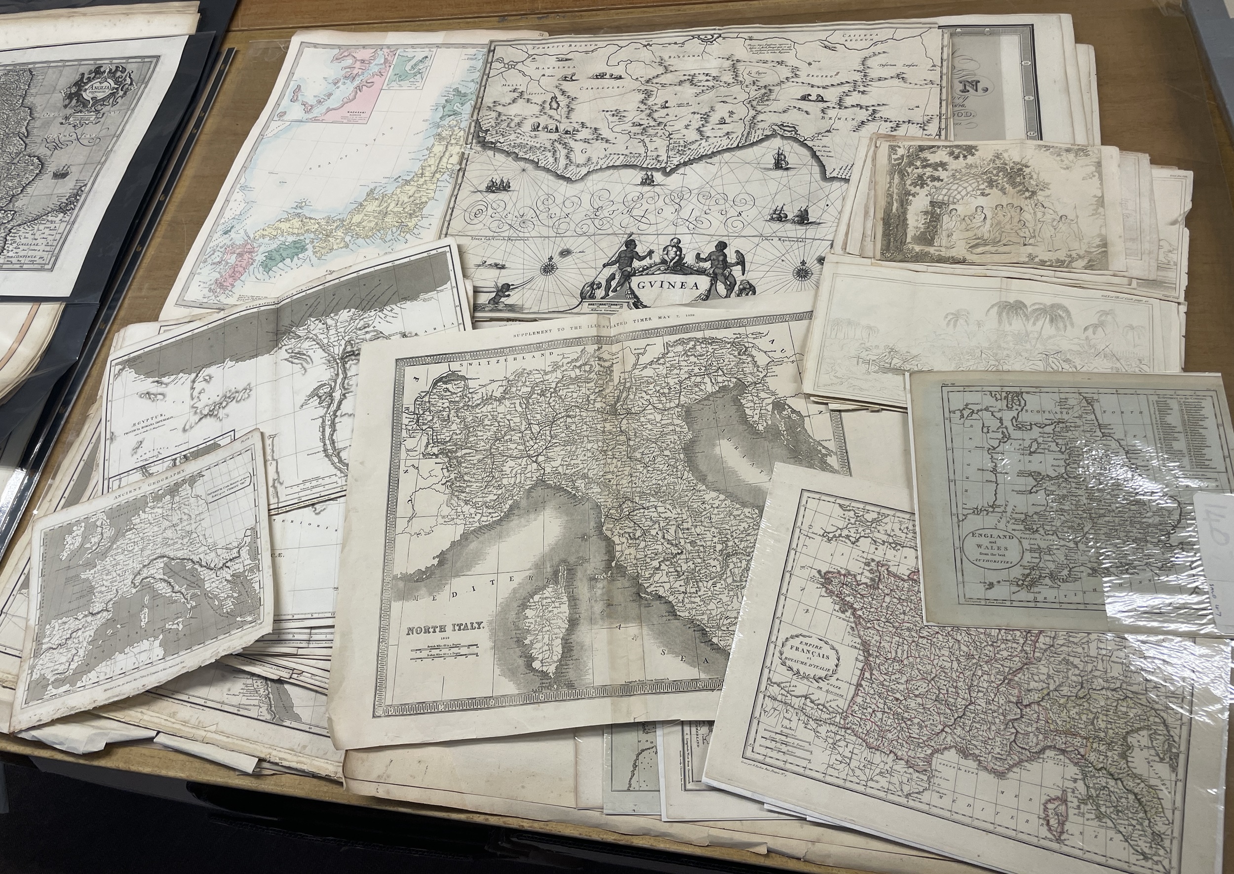 Lot 131 - Maps. A Collection of approximately 135 maps,