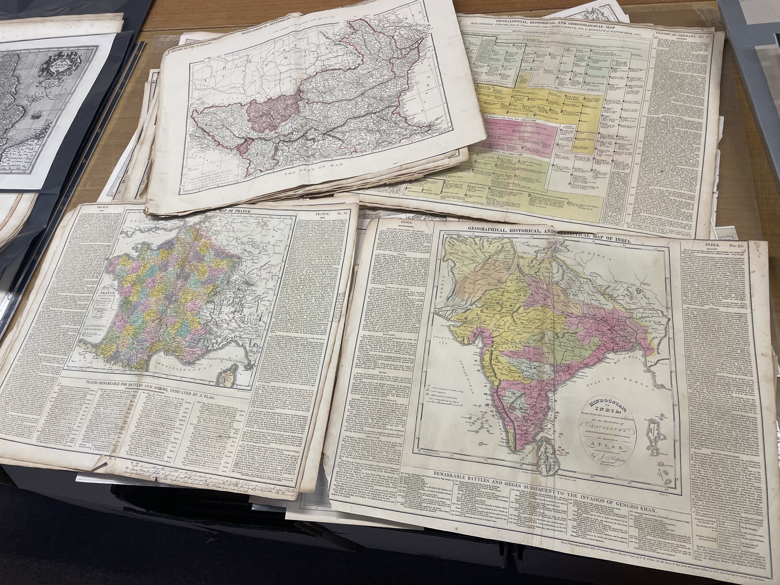Lot 131 - Maps. A Collection of approximately 135 maps,