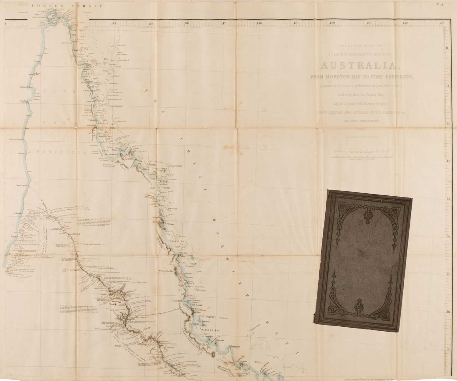 Lot 103 - Australia. Arrowsmith (J.), Dr Ludwig Leichhardt's route in Australia..., 1847