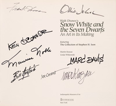 Lot 606 - Krause (Martin) and Witkowski (Linda). Walt Disney's Snow White and the Seven Dwarfs, An Art in Its Making, signed, 1st edition, New York: Hyperion, 1994