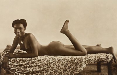 Lot 91 - Nudes. A group of 14 semi-matt sepia-toned gelatin silver bromide prints of nude Somali women