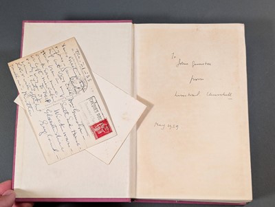 Lot 358 - Churchill (Winston S.). My Early Life, a roving commission, reprint, 1937
