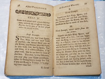 Lot 422 - Hoyle (Edmond). A Short Treatise on the Game of Whist..., 3rd edition, London: F. Cogan, 1743
