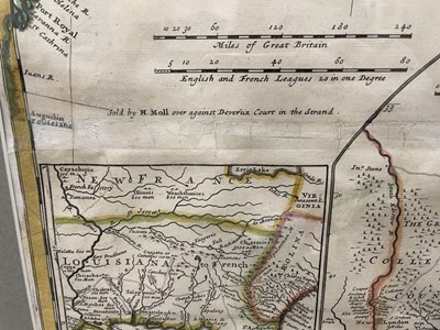 Lot 134 - Moll (Herman). A New Exact Map of the Dominions of the King of Great Britain..., circa 1715