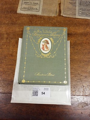 Lot 54 - Potter (Beatrix). The Tale of Benjamin Bunny, deluxe edition, with glassine wrapper
