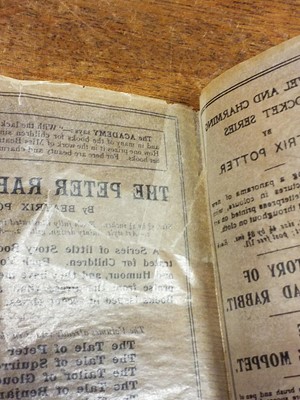 Lot 54 - Potter (Beatrix). The Tale of Benjamin Bunny, deluxe edition, with glassine wrapper