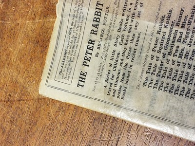 Lot 54 - Potter (Beatrix). The Tale of Benjamin Bunny, deluxe edition, with glassine wrapper