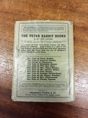 Lot 54 - Potter (Beatrix). The Tale of Benjamin Bunny, deluxe edition, with glassine wrapper