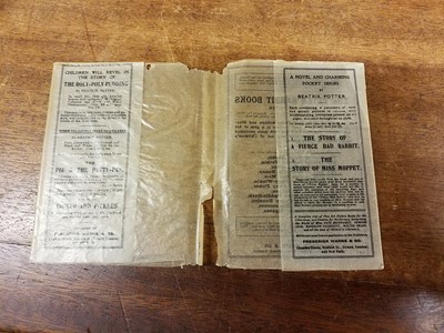 Lot 54 - Potter (Beatrix). The Tale of Benjamin Bunny, deluxe edition, with glassine wrapper