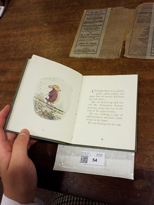 Lot 54 - Potter (Beatrix). The Tale of Benjamin Bunny, deluxe edition, with glassine wrapper