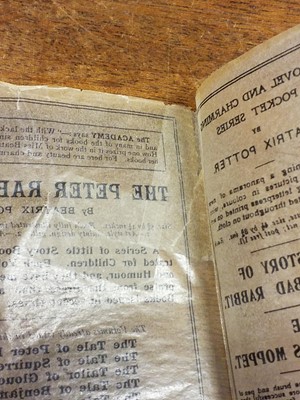 Lot 54 - Potter (Beatrix). The Tale of Benjamin Bunny, deluxe edition, with glassine wrapper