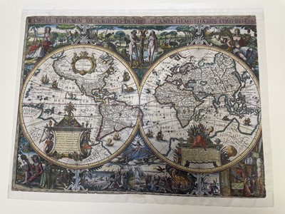 Lot 155 - World. Van Geelkercken (N.), Orbis Terrarum Descriptio Duobis..., circa 1618