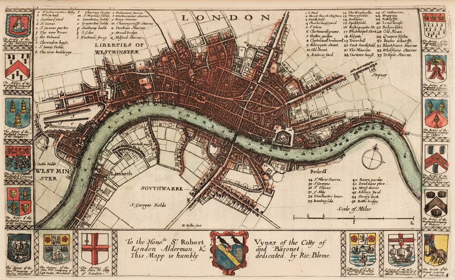 Lot 63 - Blome (Richard). Britannia: or a Geographical Description of the Kingdoms...., 1st. edition, 1673