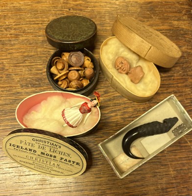 Lot 466 - Miniature dolls. A miniature bristle dancing doll, late 19th century