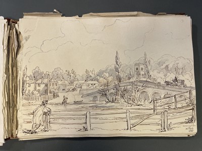 Lot 196 - Sketch Books. Four Sketch Books, 1835 - 85