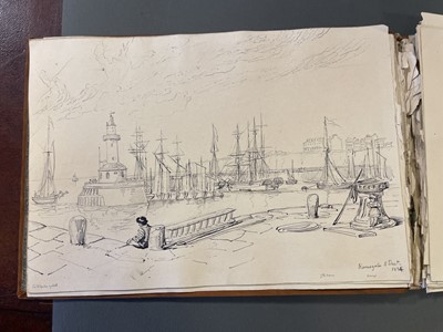 Lot 196 - Sketch Books. Four Sketch Books, 1835 - 85