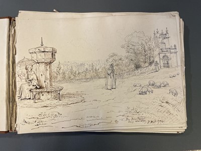 Lot 196 - Sketch Books. Four Sketch Books, 1835 - 85