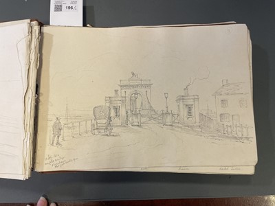 Lot 196 - Sketch Books. Four Sketch Books, 1835 - 85