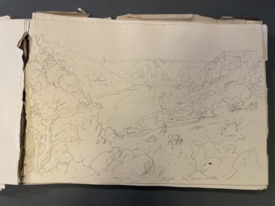 Lot 196 - Sketch Books. Four Sketch Books, 1835 - 85