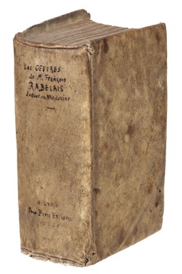 Lot 221 - Rabelais (François). Les Oeuvres [&] Le cinquiesme livre, 1574-73