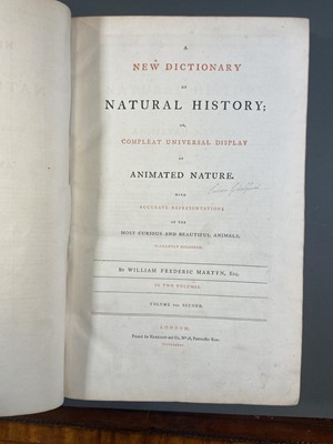 Lot 91 - Martyn (William Frederic). A New Dictionary of Natural History..., 1785