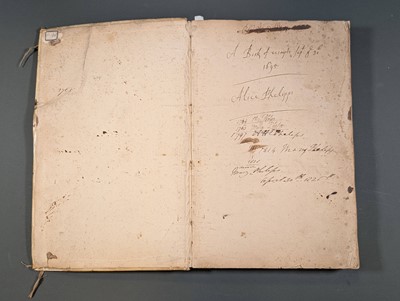 Lot 265 - Cookery Manuscript. A Book of receipts Sept: ye 30th 1695, compiled by Alice Phelipps, 1695-1840