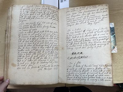 Lot 265 - Cookery Manuscript. A Book of receipts Sept: ye 30th 1695, compiled by Alice Phelipps, 1695-1840