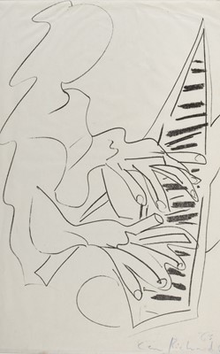 Lot 278 - Richards (Ceri, 1903-1971). The Pianist, 1963