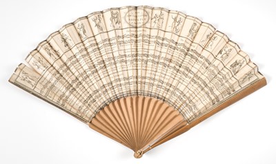 Lot 502 - The New Caricature Dance Fan for 1794, Publish'd as the Act directs Novr. 10th. 1793