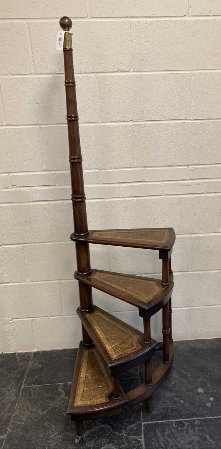 Lot 210 - Library Steps. / Bookcase. A revolving