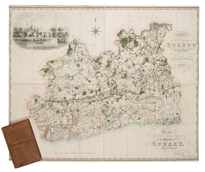 Lot 142 - Surrey. Greenwood (C & J), A Map of the County of Surrey from an actual survey..., 1823