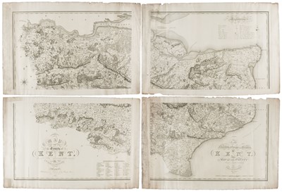 Lot 125 - Kent. Greenwood (C. & J.). Map of the County of Kent..., July 19th, 1821