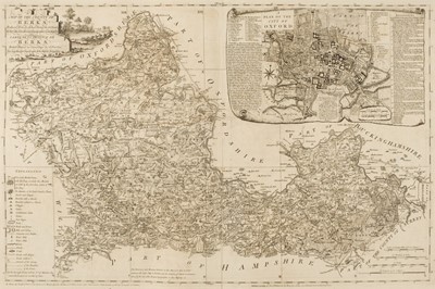 Lot 92 - Berkshire. A Topographical Survey of the County of Berks ... by John Rocque, 1st edition, 1761