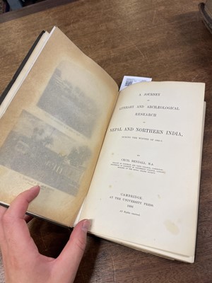 Lot 8 - Bendall (Cecil). A Journey of Literary and Archaeological Research in Nepal, 1st edition, 1886