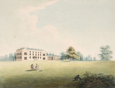 Lot 40 - Hollins (Thomas, active late 18th/early 19th century). Four Views of Moseley Hall, 1795