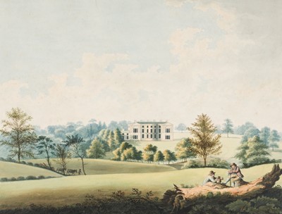 Lot 40 - Hollins (Thomas, active late 18th/early 19th century). Four Views of Moseley Hall, 1795