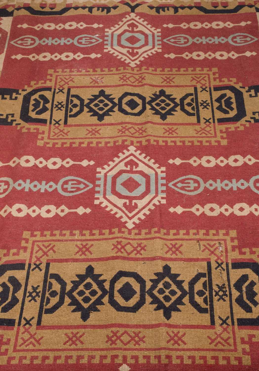 Lot 450 - Kilim. A pair of large curtains, 19th century