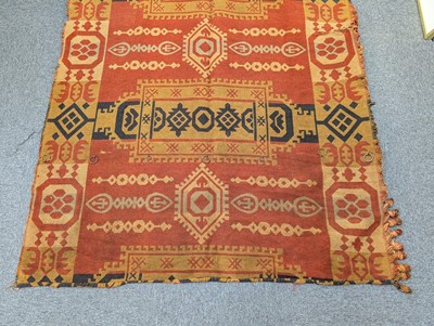 Lot 450 - Kilim. A pair of large curtains, 19th century