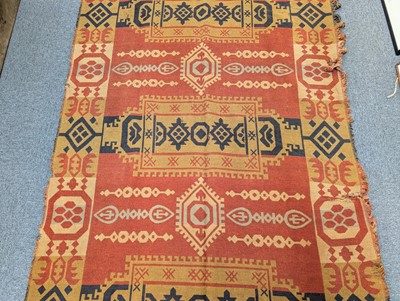 Lot 450 - Kilim. A pair of large curtains, 19th century