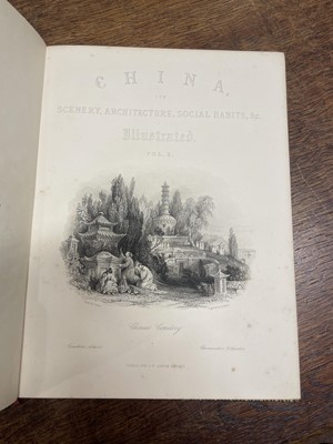 Lot 1 - Allom (Thomas, illustrator). China, in a Series of Views, 4 vols., [1843]