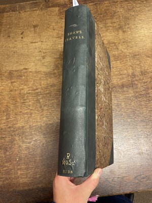Lot 32 - Shaw (Thomas). Travels or Observations relating to several parts of Barbary and the Levant, 1st ed, 1738