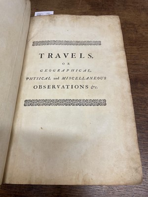 Lot 32 - Shaw (Thomas). Travels or Observations relating to several parts of Barbary and the Levant, 1st ed, 1738