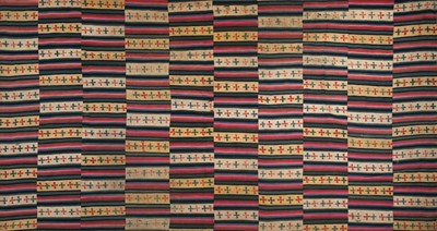 Lot 483 - Tibet. A Tibetan yak wool shawl or hanging, early-mid 19th century