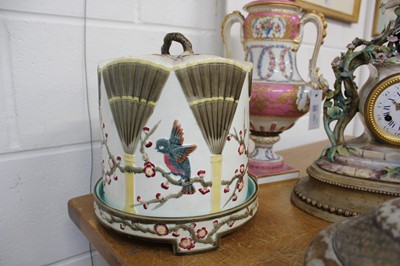 Lot 523 - Decorative ceramics. A pair of late Victorian Sevres style pink ground vases