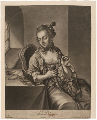 Lot 206 - Romance of Reading. A collection of approximately 50 prints of women reading, 18th/20th c.