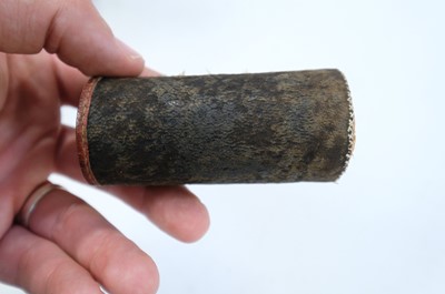 Lot 437 - Embroidered Case. An embroidered case, possibly for letters, probably Native American, early 19th c.